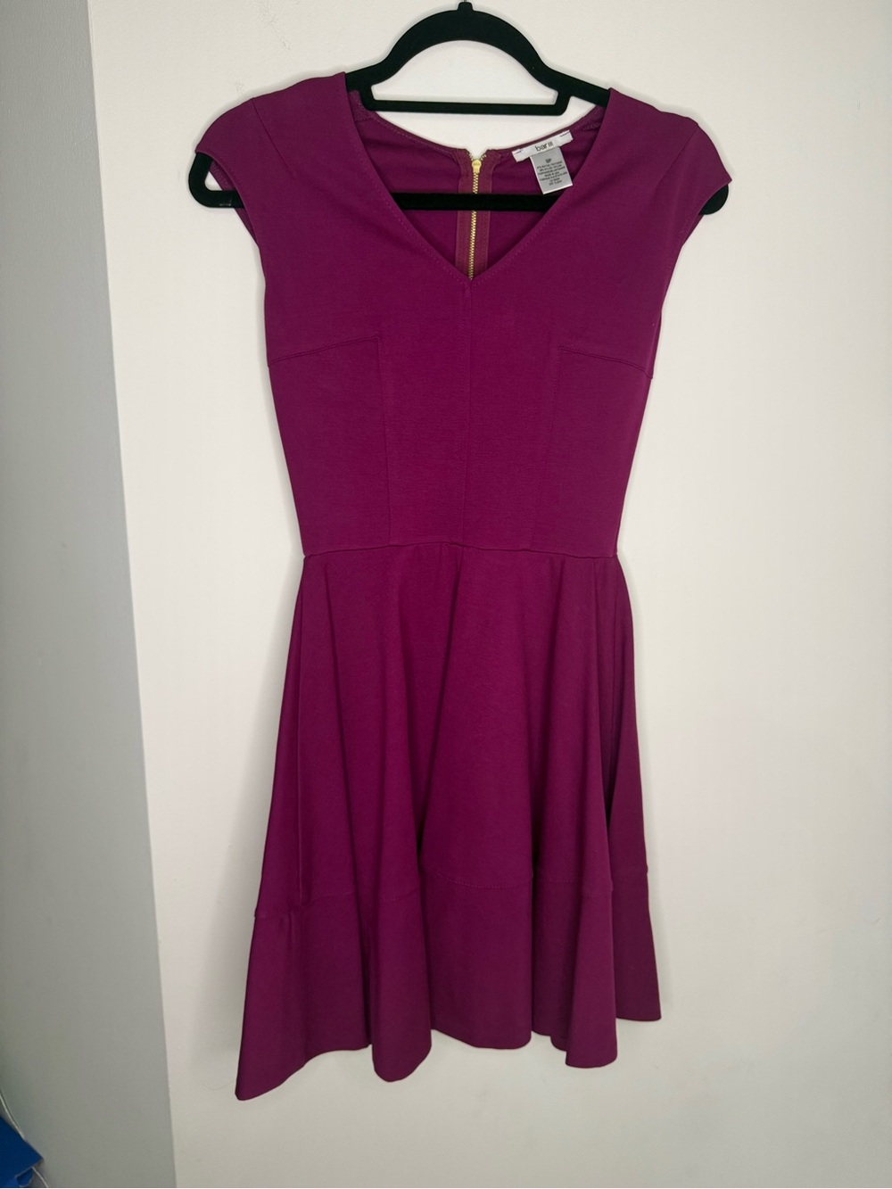 Bar III Magenta V-Neck Dress